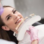 patient receiving a dental crown