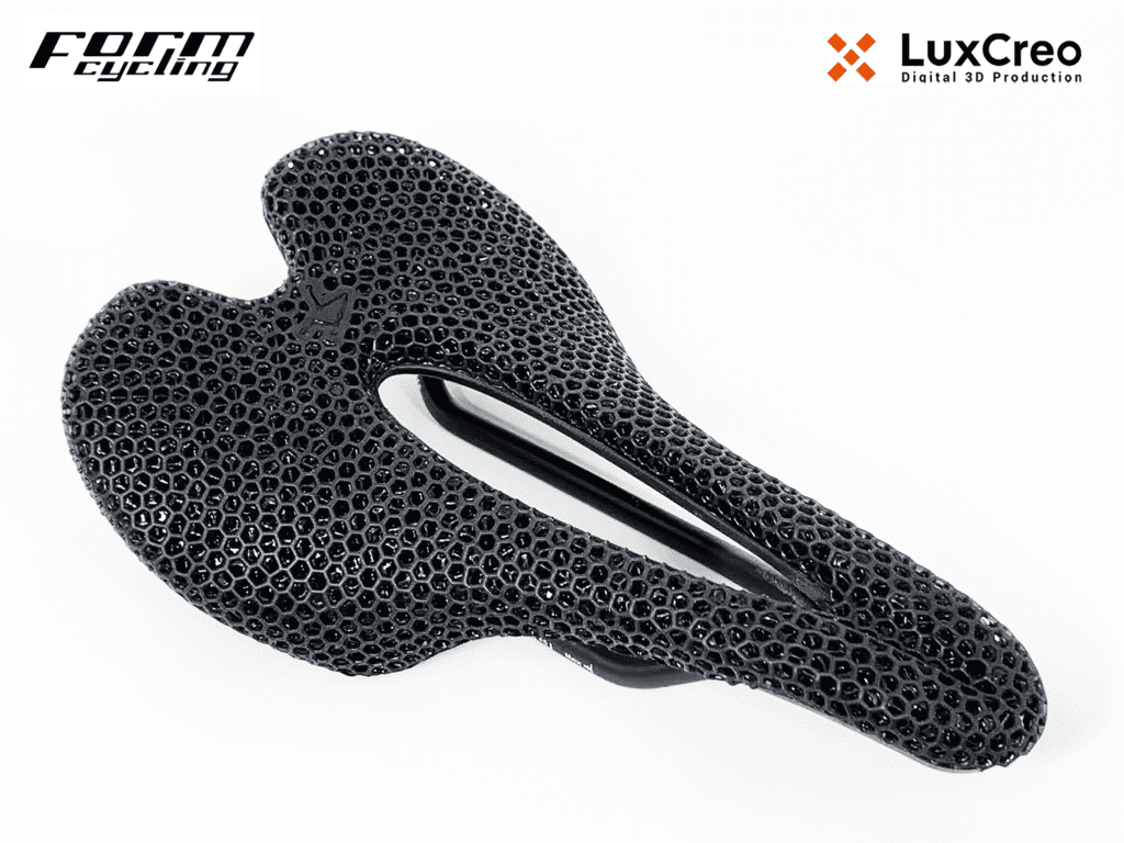 Form Cycling and LuxCreo partner to bring new saddle innovation and supply chain to cycling with additive manufacturing. Feel greater cushioning and comfort for all terrain with Form Cycling’s proprietary saddle contour and generatively designed 3D printed lattice structures.