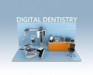 A representational image of a dental office adopting 3D printing dental trends.